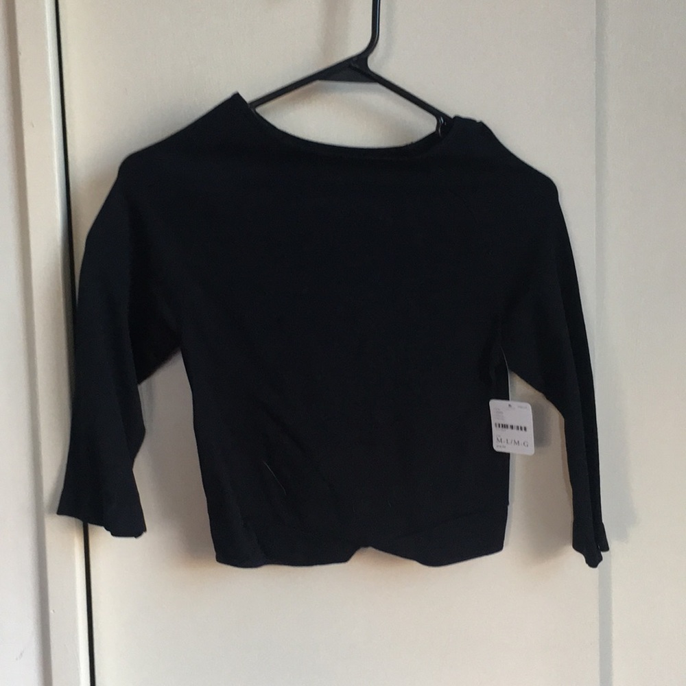 Free People black crop top